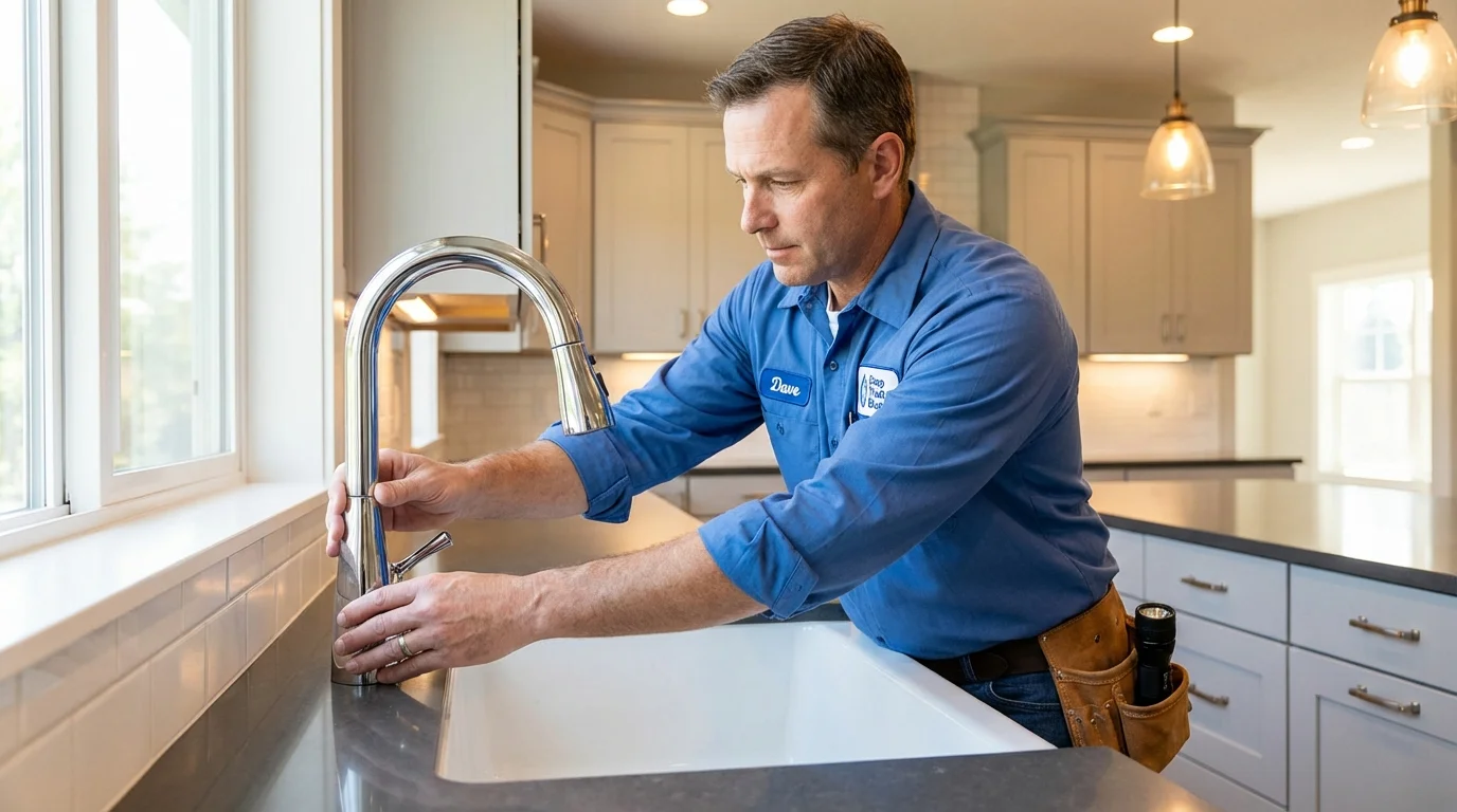 Kitchen faucet installation by Johns Plumbing LLC in Prince George