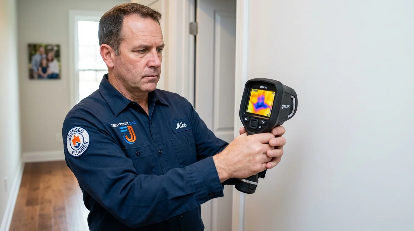 Thermal imaging leak detection by Johns Plumbing LLC in Prince George
